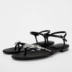 (Lùi 1sz-SẴN) Sandal ZR dây đá trắng chéo FULLBOXH68
