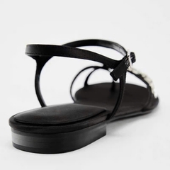 (Lùi 1sz-SẴN) Sandal ZR dây đá trắng chéo FULLBOXH68