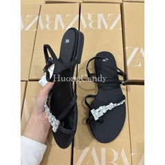 (Lùi 1sz-SẴN) Sandal ZR dây đá trắng chéo FULLBOXH68