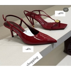 (Sẵn-Chuẩn sz) Giày ZR 25 Slingback đỏ  FULLBOX H408