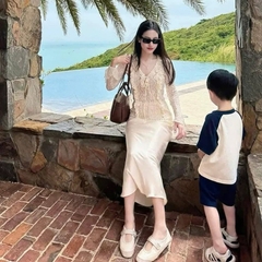 Áo Thun Z ren cổ bèo tiểu thư xuất dư(sẵn)H34