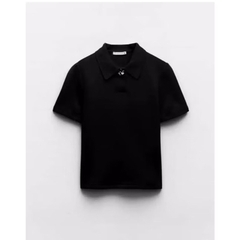 Áo Polo nữ Z đính hoa cổ xuất dư(sẵn)H32