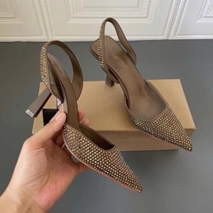 (lùi 1sz-sẵn) Giày Z hạt nhỏ bling bling FULLBOX H08