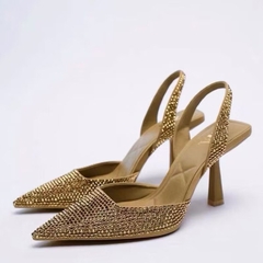 (lùi 1sz-sẵn) Giày Z hạt nhỏ bling bling FULLBOX H08