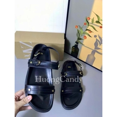 Sandal Z new 2 quai ngang đen nâu FULLBOXH39
