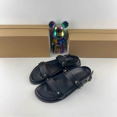 Sandal Z new 2 quai ngang đen nâu FULLBOXH39