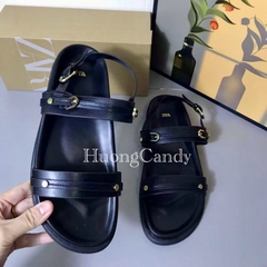 Sandal Z new 2 quai ngang đen nâu FULLBOXH39