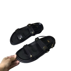 Sandal Z new 2 quai ngang đen nâu FULLBOXH39
