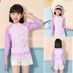 Bộ bơi tay tím chống nắng YLike QCCC(sẵn)H16