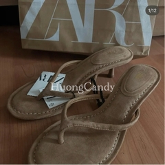 Guốc Xỏ Ngón Z nâu tây FULLBOX(sẵn)(lui 1 sz)H428/8823/T1.4+5
