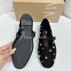 Giày Búp Bê Z Đinh tán vàng tròn FULLBOX(sẵn)H399