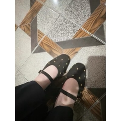 Giày Búp Bê Z Đinh tán vàng tròn FULLBOX(sẵn)H399