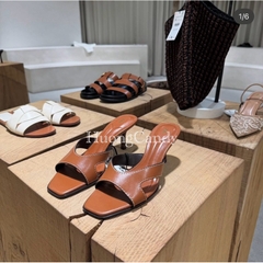 Guốc Z nâu da bò FULLBOX(sẵn)H419