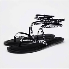 Sandal Z dây đá cuốn nhiều vòng FULLBOX (Sẵn)H411