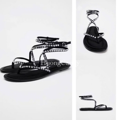 Sandal Z dây đá cuốn nhiều vòng FULLBOX (Sẵn)H411