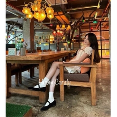 Giày nhung ZR đen/đỏ mũi tròn FULLBOX (hàng sẵn)H165