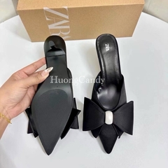 Sục Nơ Đen Đính Ngọc trắng FULLBOX(hàng sẵn)H169