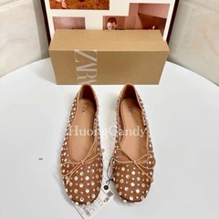Giày zr bệt nâu lưới đá (lùi 2sz)(hàng sẵn)H171