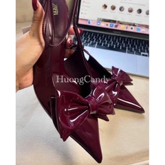 Giày ZR nơ đỏ quai vòng FULLBOX(hàng sẵn)H154