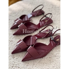 Giày bệt ZR đỏ mận thang ( form to lùi 1 sz) Hàng SẵnH143