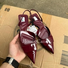 Giày bệt ZR đỏ mận thang ( form to lùi 1 sz) Hàng SẵnH143