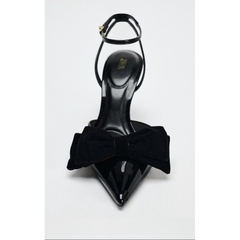Giày ZR nơ nhung 9cm FULLBOX ( form chuẩn)H132
