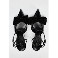 Giày ZR nơ nhung 9cm FULLBOX ( form chuẩn)H132