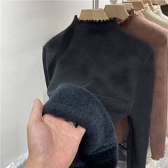 Áo len lót lông cổ viền bèo QCCCH112