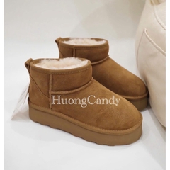Bốt UGG cổ thấp da lộn QCCC fullbox (nên tăng sz-sẵn hàng)H124