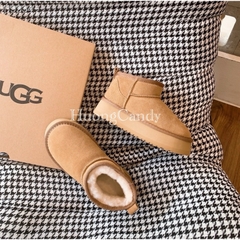 Bốt UGG cổ thấp da lộn QCCC fullbox (nên tăng sz-sẵn hàng)H124