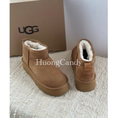 Bốt UGG cổ thấp da lộn QCCC fullbox (nên tăng sz-sẵn hàng)H124