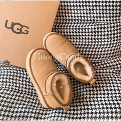 Bốt UGG cổ thấp da lộn QCCC fullbox (nên tăng sz-sẵn hàng)H124