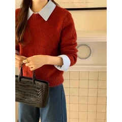 Áo Len cổ sơ mi cho nữ QCCCH96