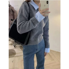 Áo Len cổ sơ mi cho nữ QCCCH96