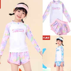 Đồ Bơi YLike dài tay chống nắng bé gái QCCC (Sẵn)H77