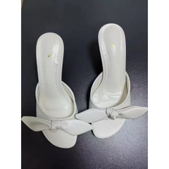 Guốc nơ trắng thắt nút FULLBOX(sẵn)H424