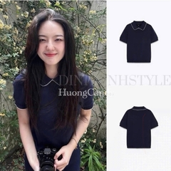 Áo Polo Za.da nữ Viền ren xuất dư(sẵn) H438