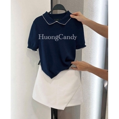Áo Polo Za.da nữ Viền ren xuất dư(sẵn) H438