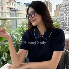 Áo Polo Za.da nữ Viền ren xuất dư(sẵn) H438