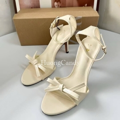 (lùi 1sz) Sandal Z nơ trắng mảnh mai FULLBOX(sẵn)-H447