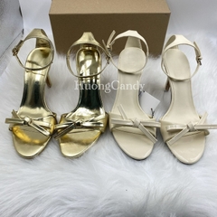 (lùi 1sz) Sandal Z nơ trắng mảnh mai FULLBOX(sẵn)-H447