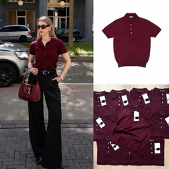 Len Z cộc tay đỏ Burgundy hot hit xuất chuẩn H532  hàng đẹp[ Sẵn]