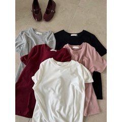 ÁO THUN S.SUNRISE TRƠN CỔ TRÒN Basic COTTON MỊN QCCC 8530# H562 from thoải mái mát mẻ