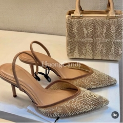 Giày Det chuỗi hạt trắng bạc xâu pha màu FULLBOX(sẵn)-H473/7070-2/T2.6A