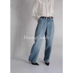 (chân mảnh lùi 1sz) GIÀY CAO GÓT Zet  VẢI PHỐI NƠ-H465/3W055-12/T2.2B