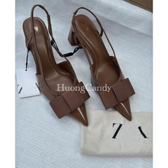 Giày Z.r Sang Chảnh Nâu Nơ FULLBOXi(sẵn)-H470/8563/T2.2B