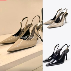 Slingback Giày Zét Khoá cài màu đồng FULLBOX(sẵn)-H461/A1795-25/T2.1A