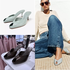 Guốc Ra xanh/ đen dáng phễu FULLBOXii-(sẵn) H462/102/T2.1B