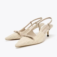 Giày Z.R Dạ Trắng mờ nơ FULlBOX-H475/8315/T1.2