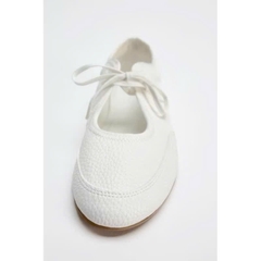 GIÀY thể thao da PU trắng buộc dây FULLBOX-H468/XW240806/T2.2B